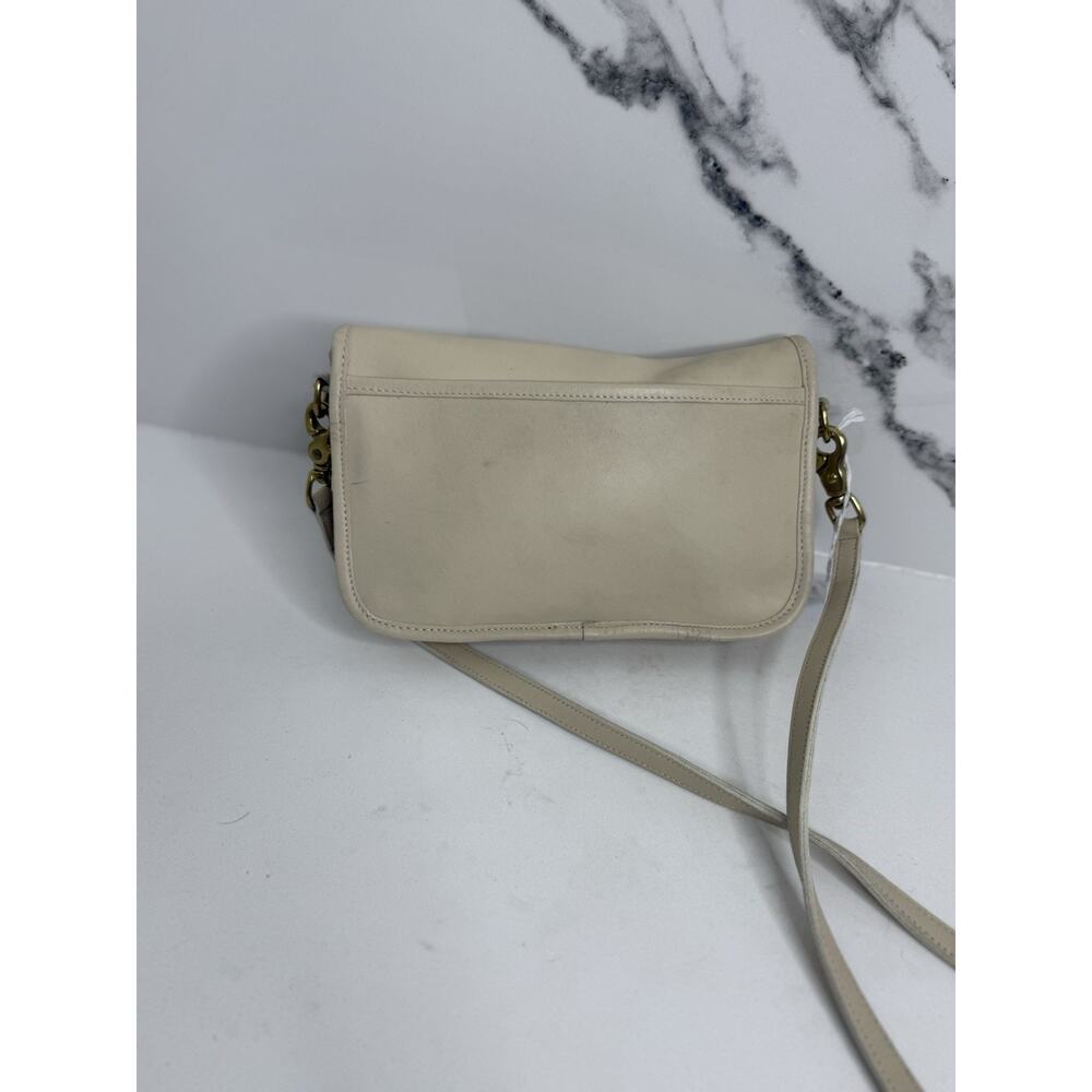 Vintage 80’s Rare Leather Coach Ivory Clutch Crossbody Bag 009-1020 USA - Picture 4 of 11